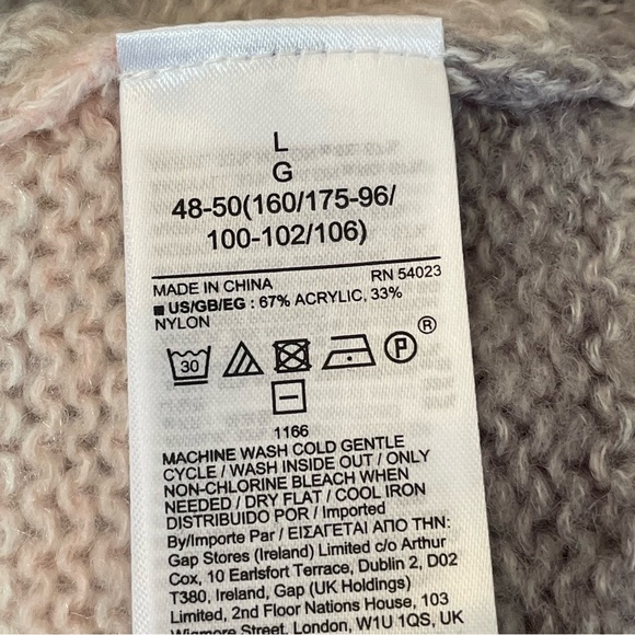 Gap Forever Soft Grey Spacedye Ombré Sweater Tunic Large NWT - Picture 10 of 11